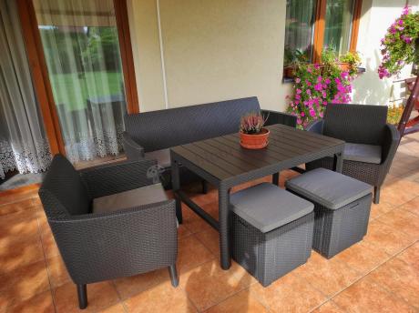 Meble tarasowe z regulowanym stołem na 7 osób Meblobranie S3LP
