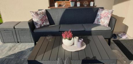 Meble tarasowe z regulowanym stołem na 7 osób Meblobranie S3LP