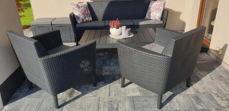 Meble tarasowe z regulowanym stołem na 7 osób Meblobranie S3LP