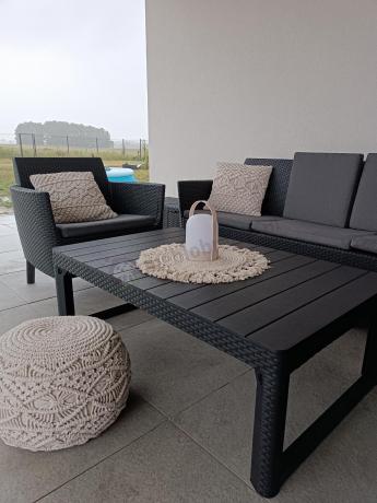 Meble tarasowe z regulowanym stołem na 7 osób Meblobranie S3LP