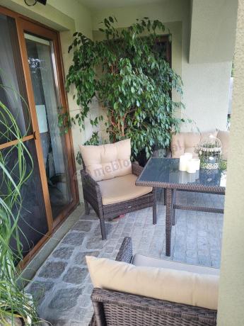 Meble technorattanowe na 8 osób z wysokim stołem Perata Grande Brown