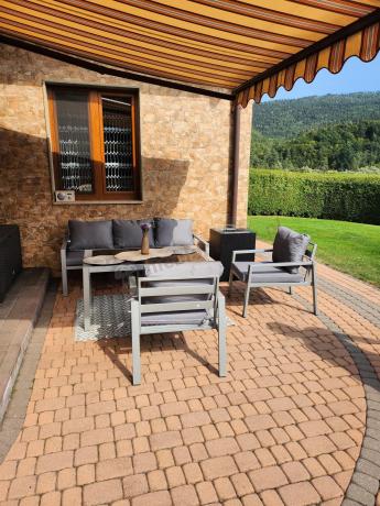 Metalowe meble ogrodowe szare dla 5 osób Sodor Dining