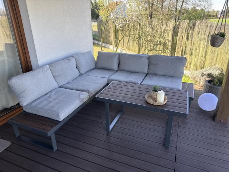 Metalowy narożnik na taras - Panaon Corner 220x220 - LG