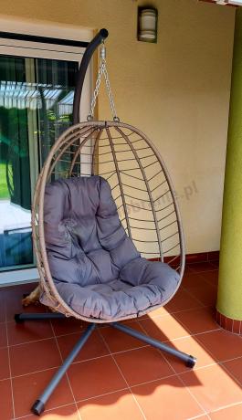 Metalowy zestaw mebli na taras dla 8 osób Sodor Grande - Dark Grey