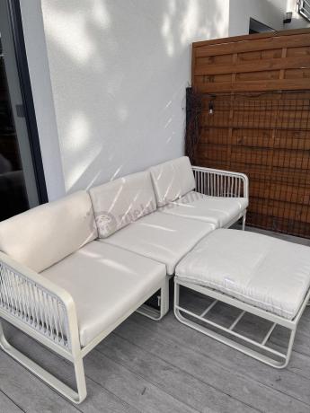 Modułowa nowoczesna sofa na taras Nort - Grey