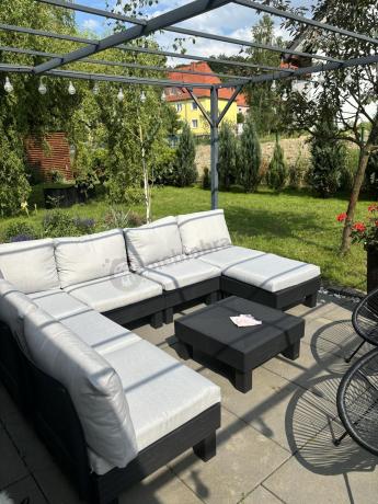 Modułowe meble ogrodowe dla 7 osób Elements grafit