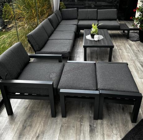 Modułowy narożnik tarasowy 283x222cm Calamba Corner - Antracite