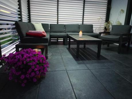 Modułowy narożnik tarasowy 283x222cm Calamba Corner - Antracite
