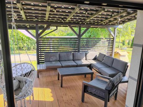 Modułowy narożnik tarasowy 283x222cm Calamba Corner - Antracite