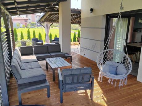 Modułowy narożnik tarasowy 283x222cm Calamba Corner - Antracite