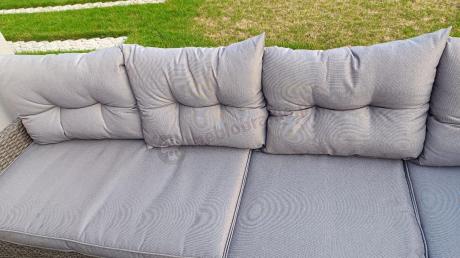 Narożne meble ogrodowe z fotelem technorattan Perata Corner – Anthracite