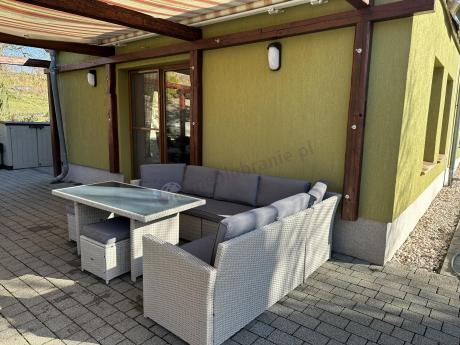 Narożnik na taras z wysokim stołem Cofete Light Grey technorattan