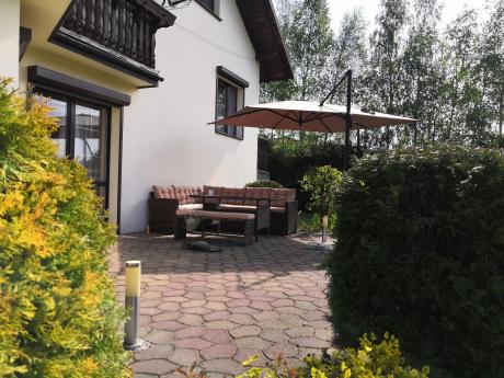 Elegancki komplet brązowy na taras