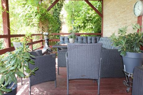 Narożnik tarasowy z technorattanu ciemnoszary