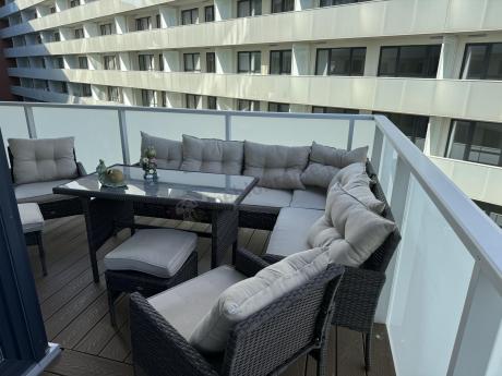 Narożnik technorattan 10 miejsc ze stołem obiadowym Perata Corner Plus Brown