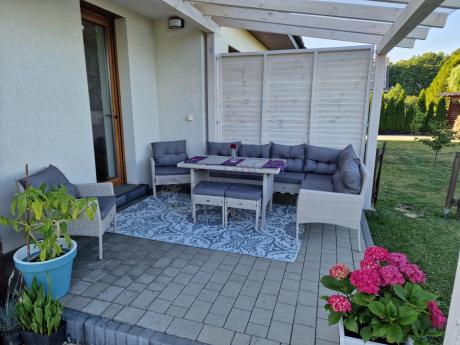 Narożnik technorattan ze stołem 120x70cm i fotelami Perata Corner Plus Light Grey