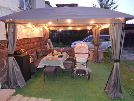 Narożnik z technorattanu 190x190cm z pufami Torino Corner XL Anthracite