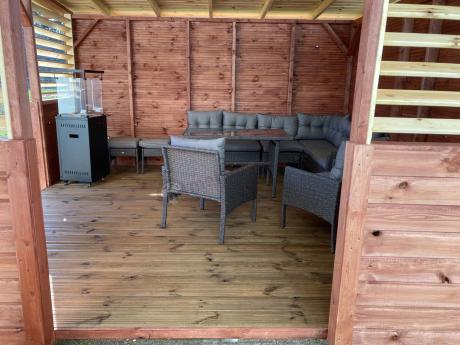 Narożnik z technorattanu z pufami i fotelami Perata Corner Plus – Anthracite