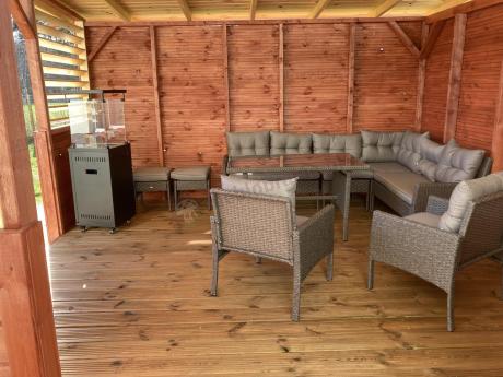 Narożnik z technorattanu z pufami i fotelami Perata Corner Plus – Anthracite