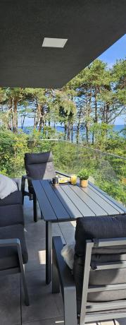 Nowoczesne aluminiowe meble ogrodowe z regulowanymi fotelami - Renalo Dining Relax Grafitowe