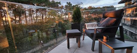 Nowoczesne aluminiowe meble ogrodowe z regulowanymi fotelami - Renalo Dining Relax Grafitowe