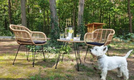 Meble na balkon w bloku z technorattanu boho