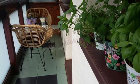 Meble na balkon w bloku z technorattanu boho