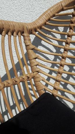 Meble na balkon w bloku z technorattanu boho