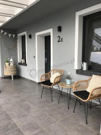 Meble na balkon w bloku z technorattanu boho