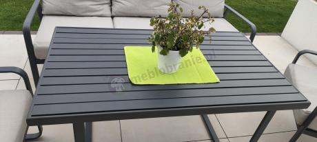 Nowoczesne meble tarasowe - komplet z sofą i fotelami Ater Dining - Beige