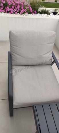 Nowoczesne meble tarasowe - komplet z sofą i fotelami Ater Dining - Beige