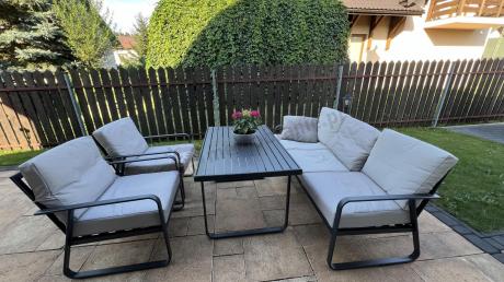 Nowoczesne meble tarasowe - komplet z sofą i fotelami Ater Dining - Beige