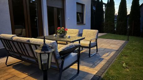 Nowoczesne meble tarasowe - komplet z sofą i fotelami Ater Dining - Beige