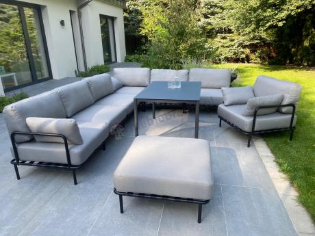 Nowoczesne meble tarasowe premium z wysokim stołem Salve 6 Plus Dining