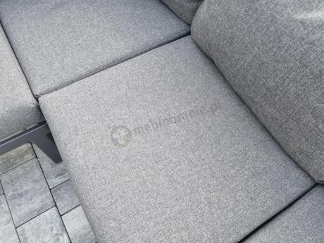 Nowoczesny grafitowy narożnik na taras 220x220cm Panaon Corner - DG