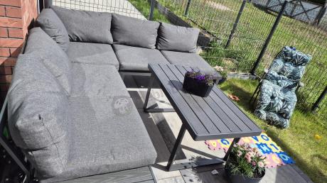 Nowoczesny grafitowy narożnik na taras 220x220cm Panaon Corner - DG