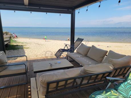 Nowoczesny komplet mebli na taras z narożnikiem i fotelem Panaon Corner WB