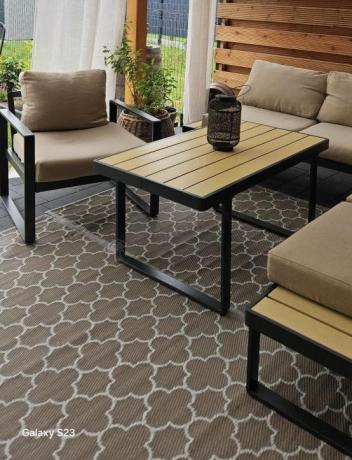 Nowoczesny komplet mebli na taras z narożnikiem i fotelem Panaon Corner WB