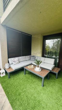Nowoczesny narożnik modułowy 222x222cm Calamba Corner - Light Grey