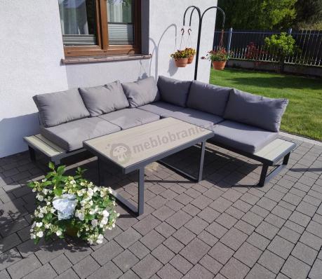 Nowoczesny narożnik na taras - Panaon Corner 220x220 - GG