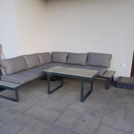 Nowoczesny narożnik na taras - Panaon Corner 220x220 - GG