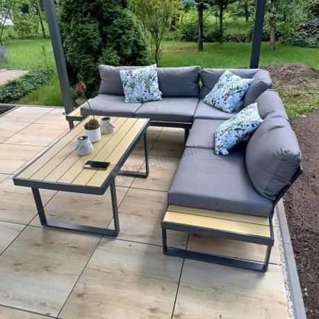 Nowoczesny narożnik na taras - Panaon Corner 220x220 - WG