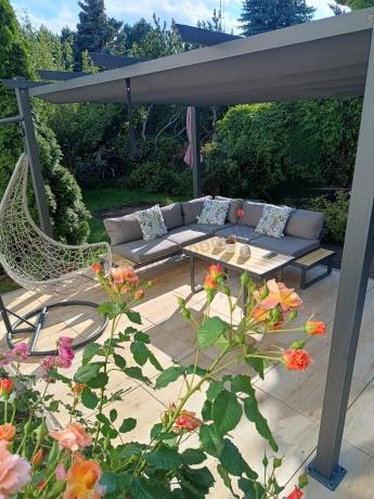 Nowoczesny narożnik na taras - Panaon Corner 220x220 - WG