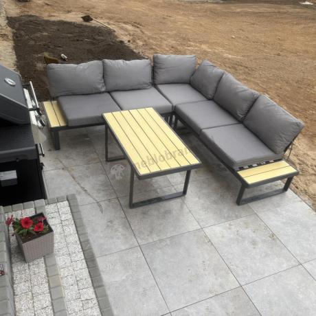 Nowoczesny narożnik na taras - Panaon Corner 220x220 - WG