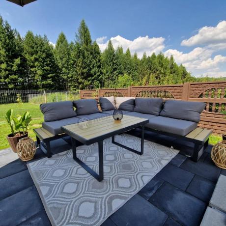 Nowoczesny narożnik na taras - Panaon Corner 220x220 - WG