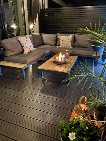 Nowoczesny narożnik na taras - Panaon Corner 220x220 - WG