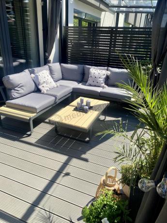 Nowoczesny narożnik na taras - Panaon Corner 220x220 - WG