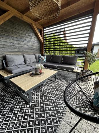 Nowoczesny narożnik na taras - Panaon Corner 220x220 - WG