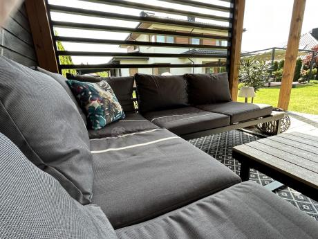 Nowoczesny narożnik na taras - Panaon Corner 220x220 - WG