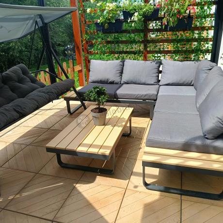 Nowoczesny narożnik na taras - Panaon Corner 220x220 - WG